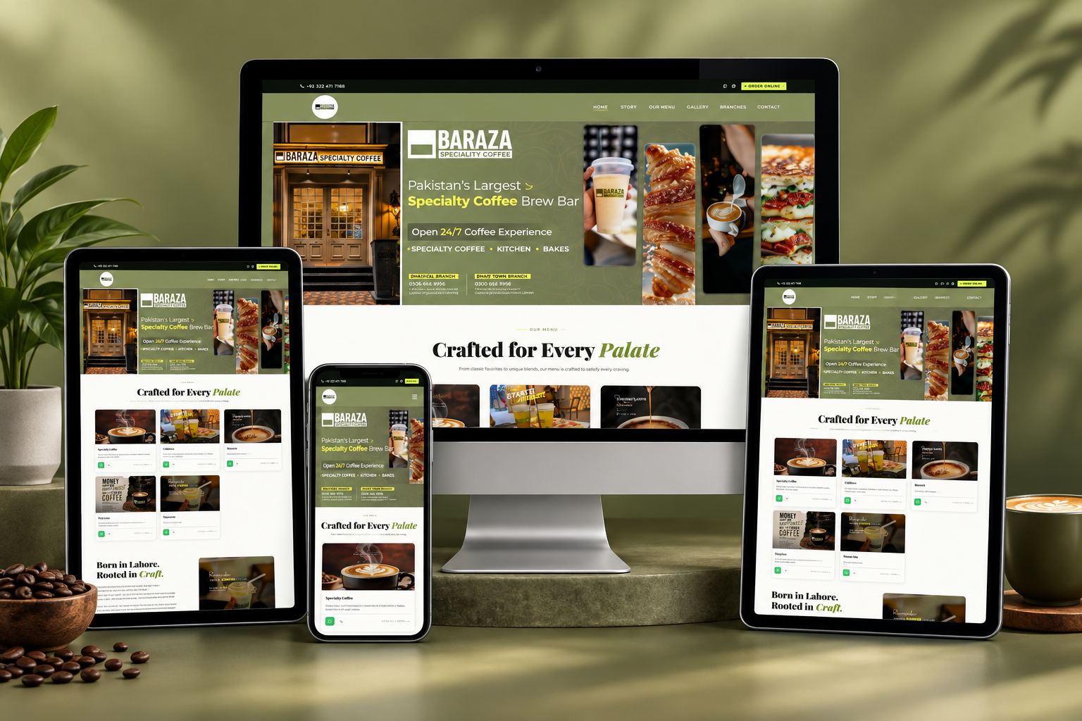 BARAZA Coffee — Specialty Coffee House Website